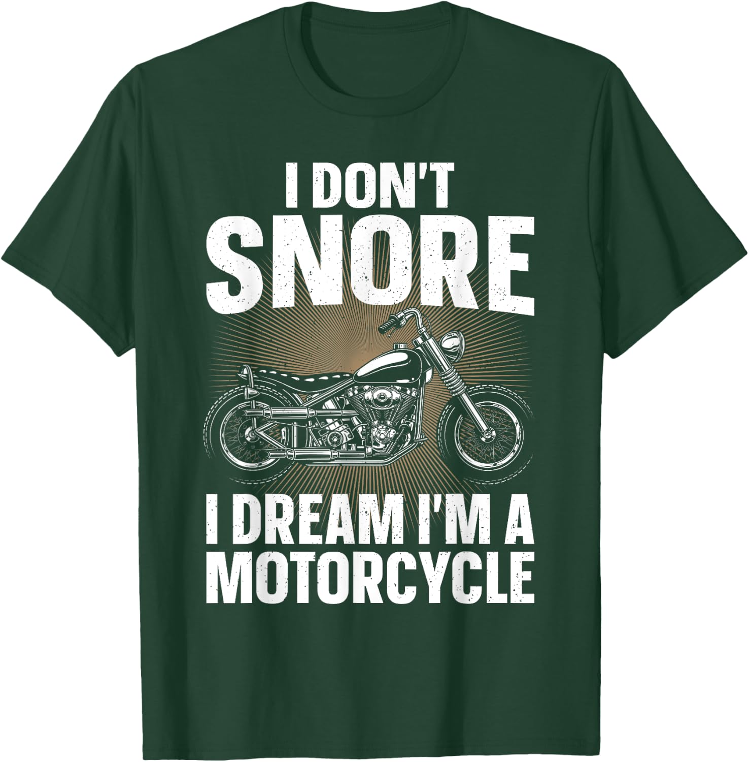 Funny Motorcycle Design Dad Biker Motorcycle Lover T-Shirt - T-Shirt | Forest