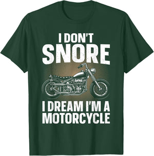 Funny Motorcycle Design Dad Biker Motorcycle Lover T-Shirt - T-Shirt | Forest