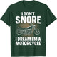 Funny Motorcycle Design Dad Biker Motorcycle Lover T-Shirt - T-Shirt | Forest