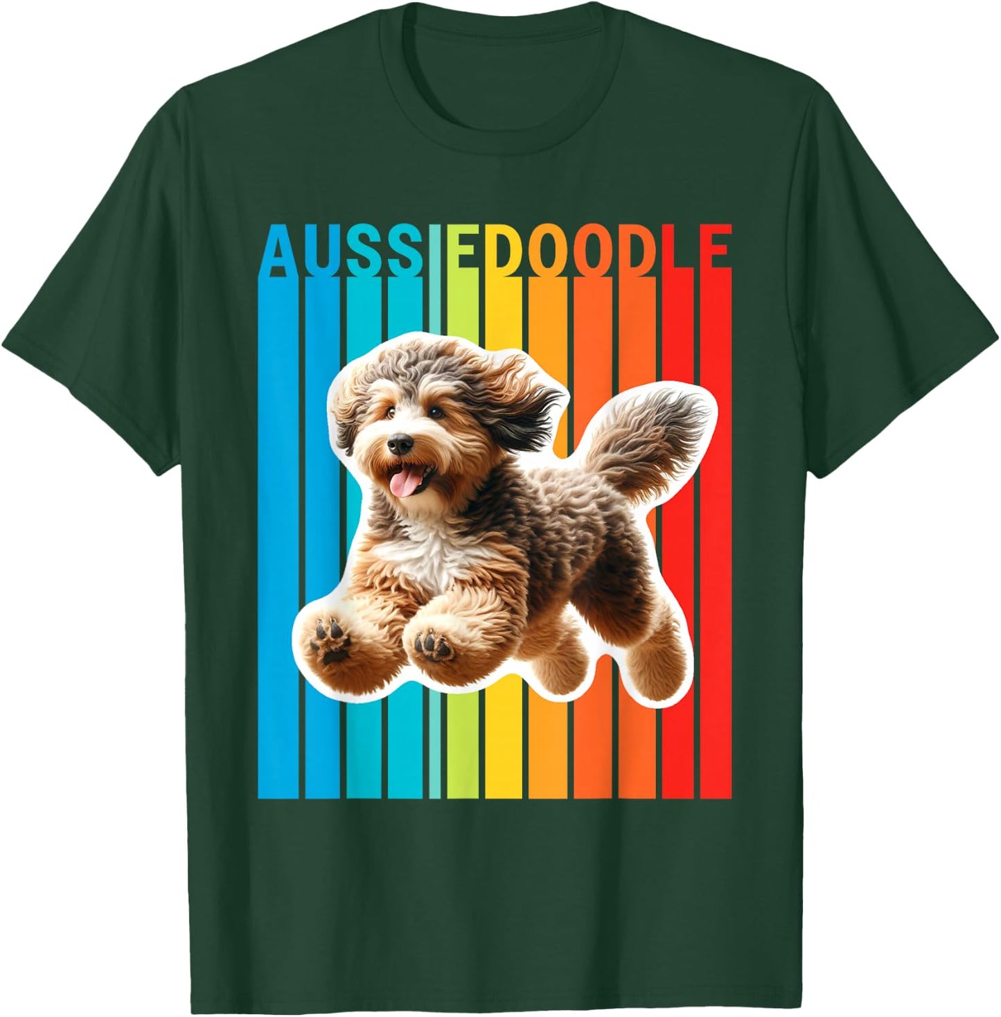 Colorful Aussiedoodle T-Shirt - T-Shirt | Forest