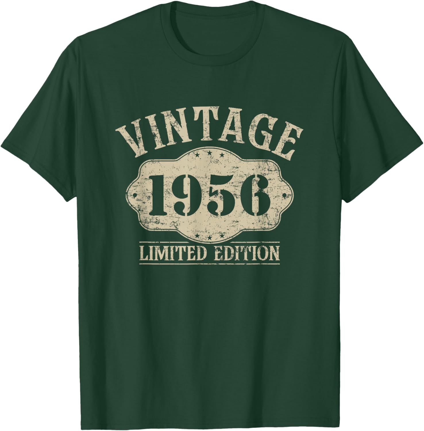70th Birthday Born 1956 Limited Edition Vintage 1956 T-Shirt - T-Shirt | Forest