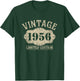70th Birthday Born 1956 Limited Edition Vintage 1956 T-Shirt - T-Shirt | Forest