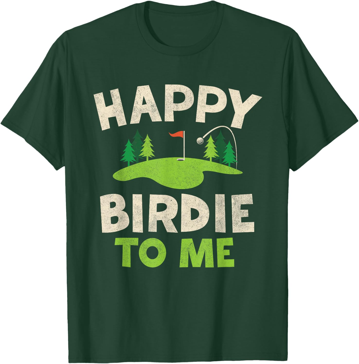 Funny Golf Birthday Shirt Happy Birdie Golfer Kids Boys Men T-Shirt - T-Shirt | Forest
