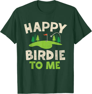 Funny Golf Birthday Shirt Happy Birdie Golfer Kids Boys Men T-Shirt - T-Shirt | Forest