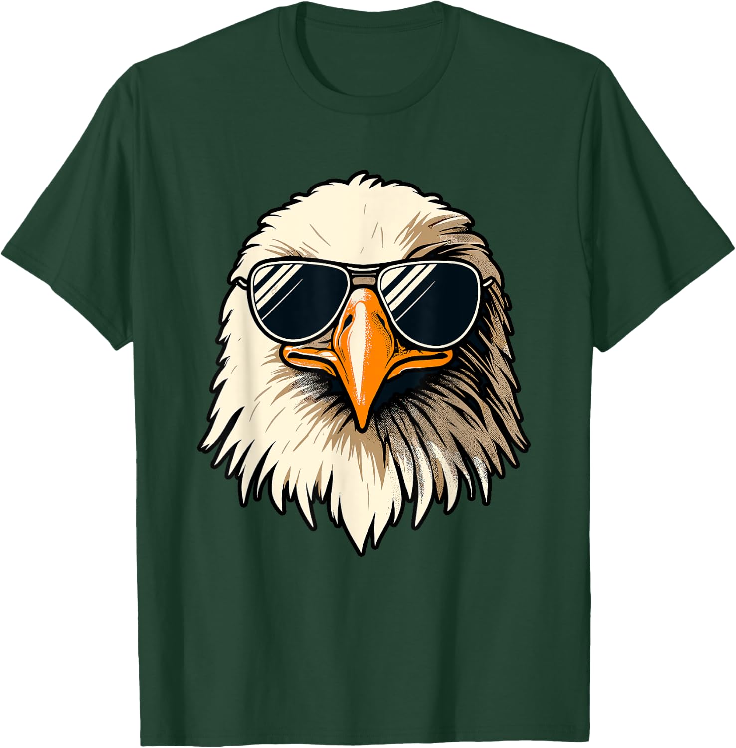 Bald Eagle 4th of July Men Women Kids Funny Eagle T-Shirt - T-Shirt | Forest
