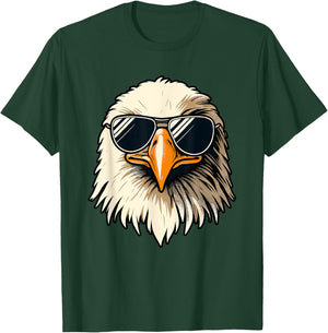 Bald Eagle 4th of July Men Women Kids Funny Eagle T-Shirt - T-Shirt | Forest