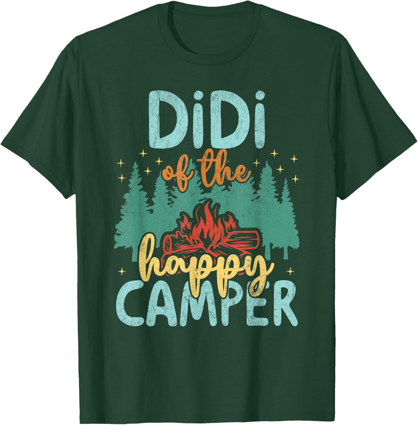 Didi of Happy Camper 1st Birthday Party Retro Didi T-Shirt - T-Shirt | Forest