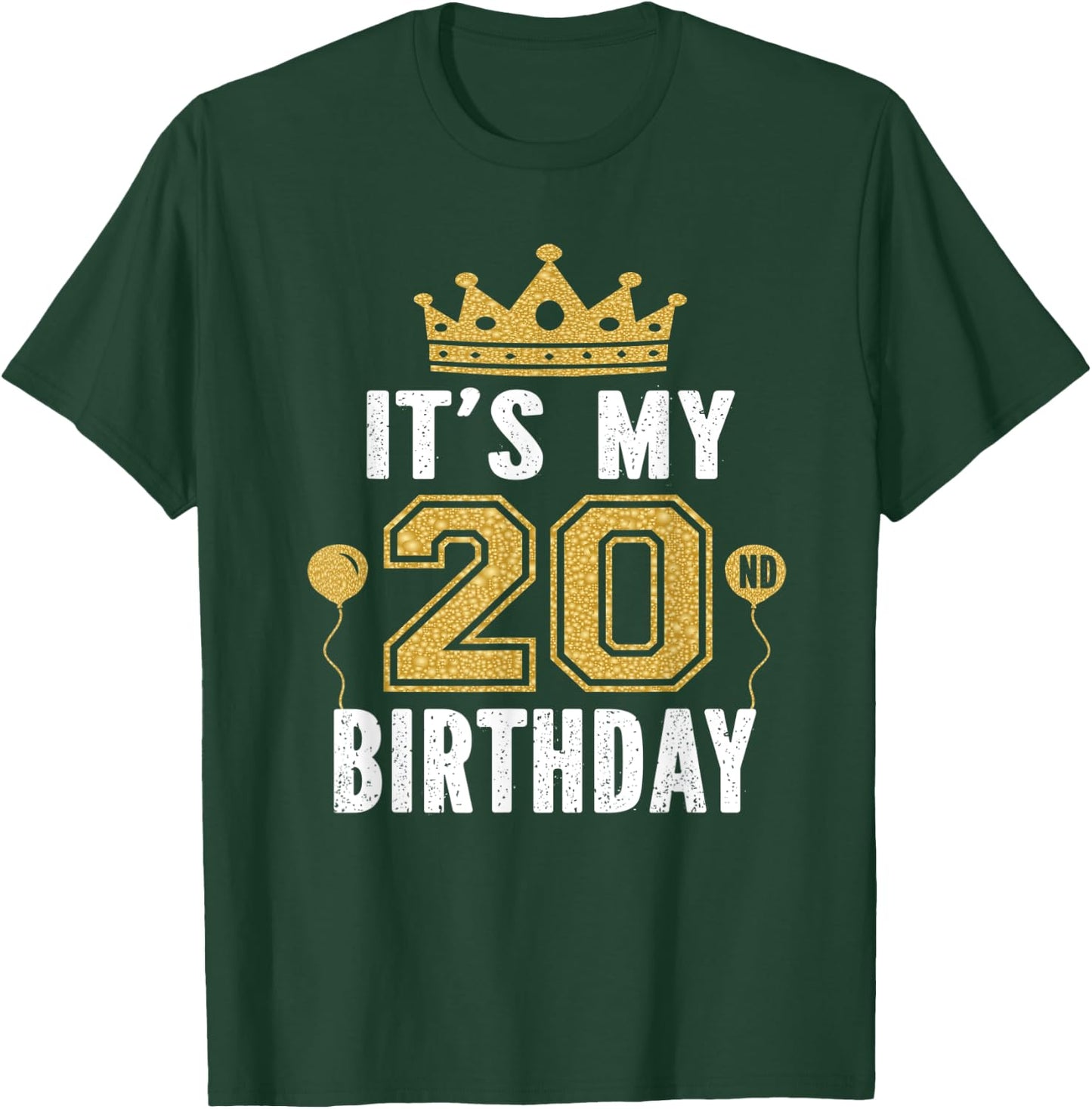 It's My 20th Birthday Gift 20 Years Old Man And Woman T-Shirt - T-Shirt | Forest