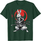 Samurai Ronin Rabbit Ukiyo Ink Warrior Japanese Rabbit Art T-Shirt - T-Shirt | Forest