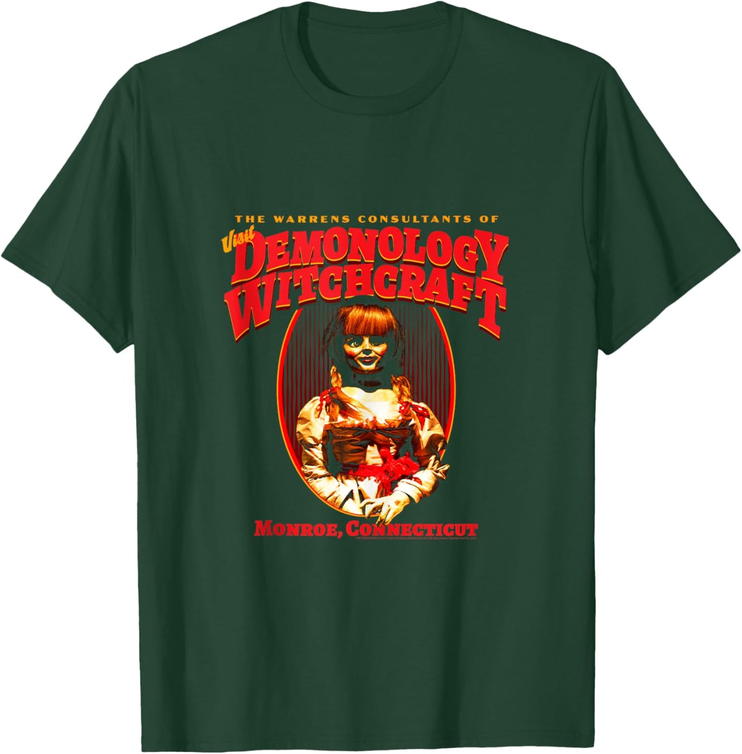 The Conjuring Demonology and Witchcraft Horror Movie T-Shirt - T-Shirt | Forest