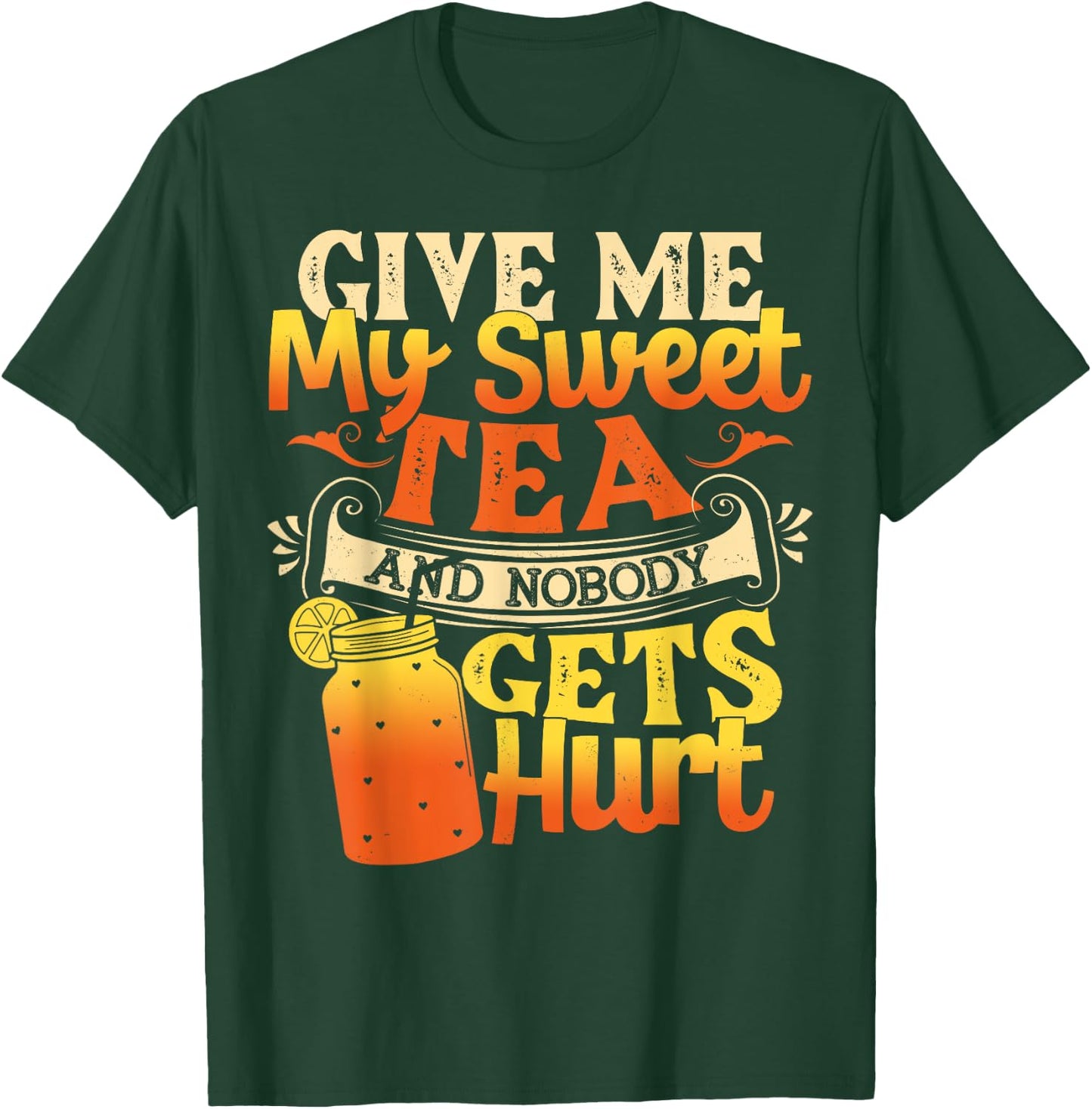 Funny Sweet Tea - I Love Sweet Tea Cute Sweet Tea Drink T-Shirt - T-Shirt | Forest
