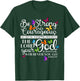 Be Strong And Courageous Joshua 1:9 Butterfly Art Religious T-Shirt - T-Shirt | Forest