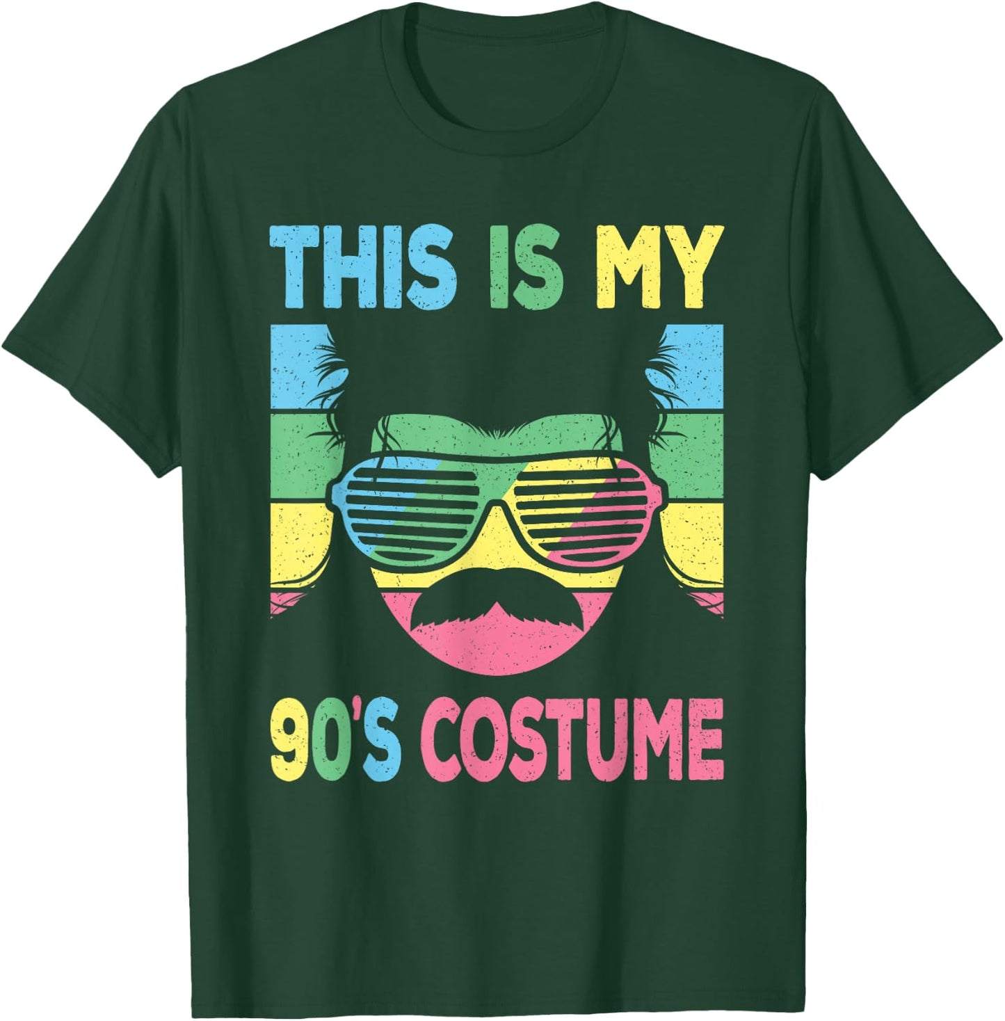This Is My 90's Costume Men 1990s 90s Outfit Disco Party T-Shirt - T-Shirt | Forest