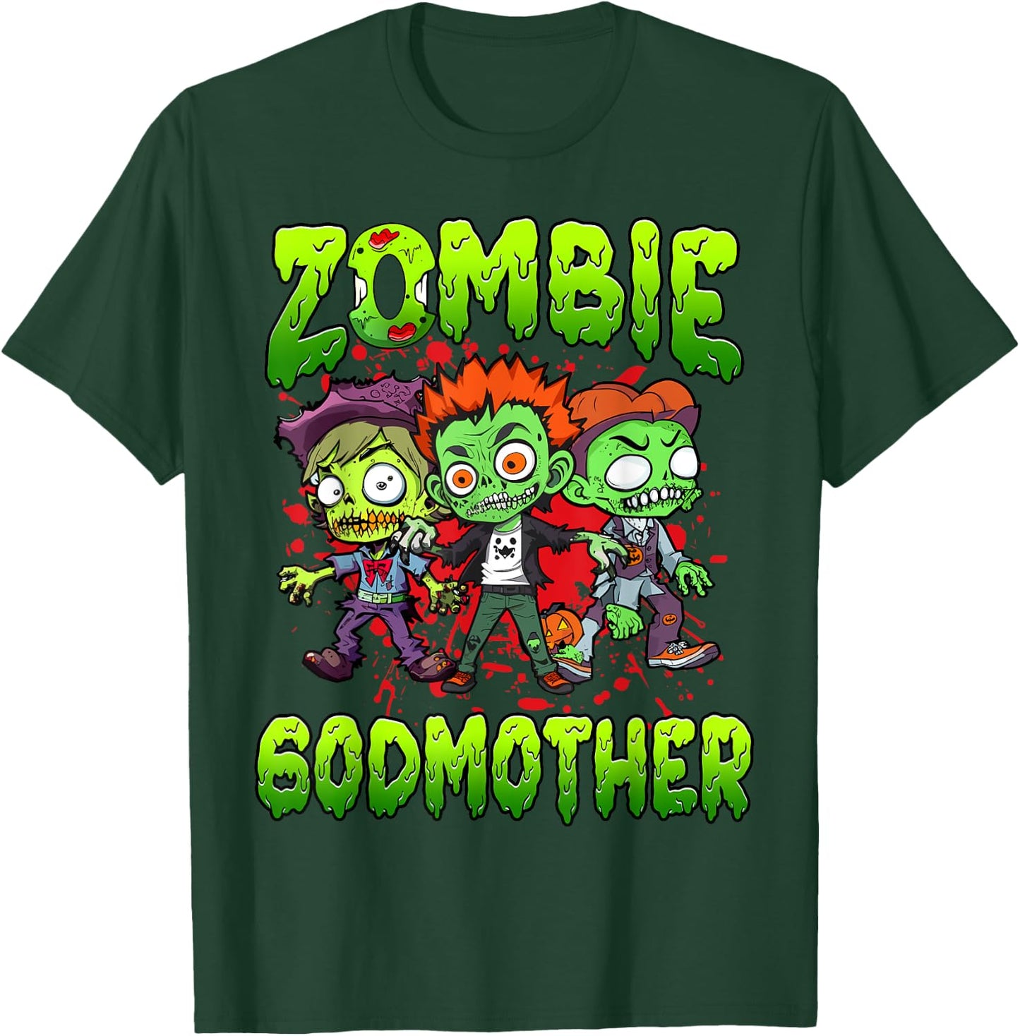Zombie Godmother Halloween Costume Family Matching T-Shirt - T-Shirt | Forest