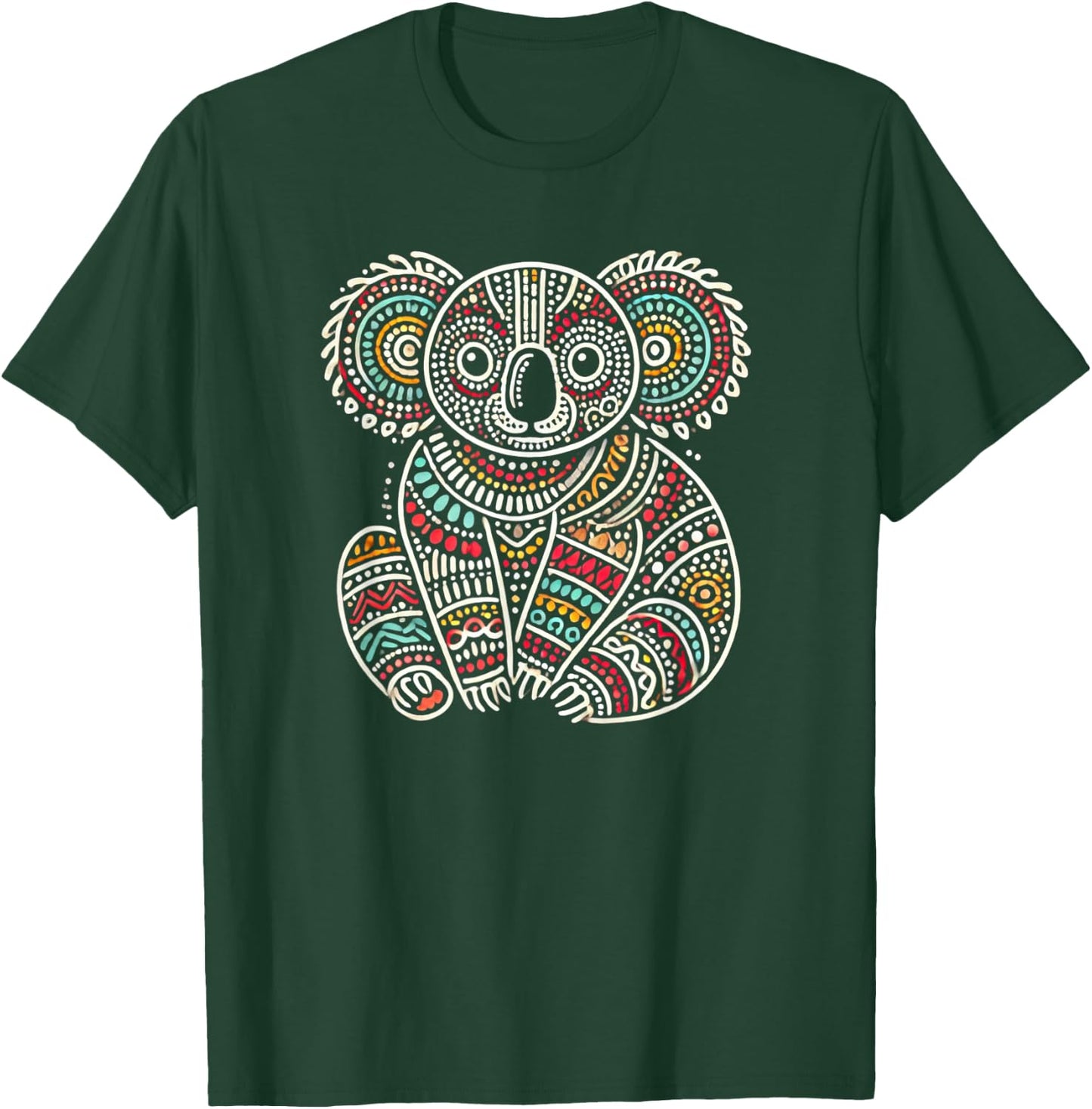 Australian Aboriginal Koala Funny Australia Animal Lover T-Shirt - T-Shirt | Forest