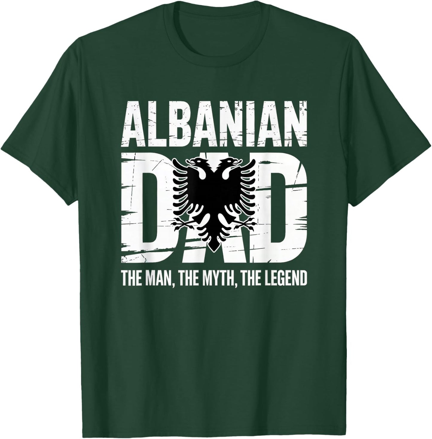 Albanian Father's day Skenderbeg Albania proud Albanian Dad T-Shirt - T-Shirt | Forest