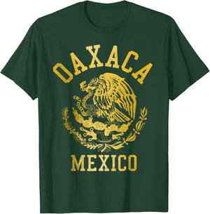 Oaxaca Mexico Pride Mexican Flag Vintage T-Shirt - T-Shirt | Forest
