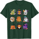 Cute Spooky Chicken Nuggets Pumpkin Halloween 90's Vintage T-Shirt - T-Shirt | Forest