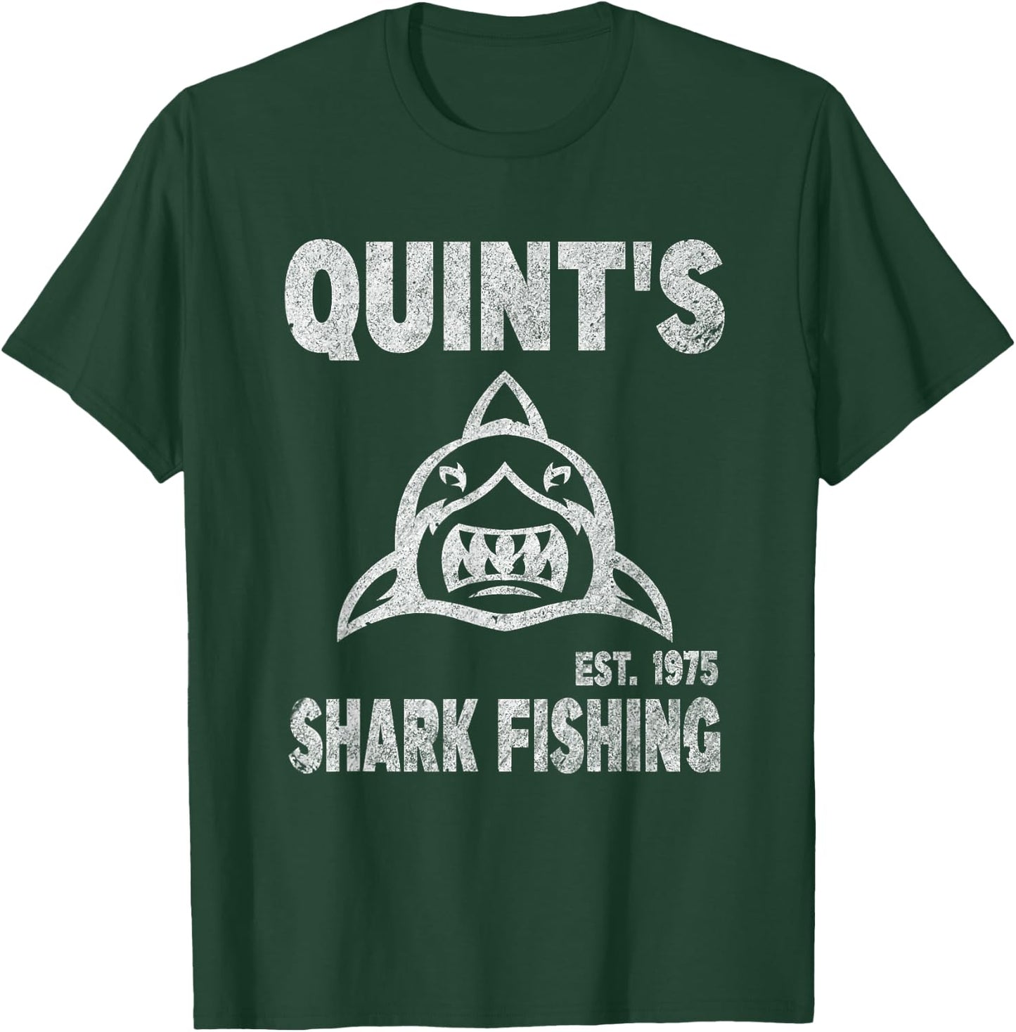 Vintage Quint's Shark Fishing 1975 Retro T-Shirt - T-Shirt | Forest