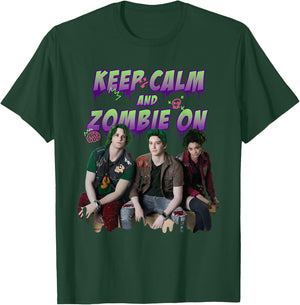 Disney Channel Zombies 2 Keep Calm and Zombie On T-Shirt - T-Shirt | Forest