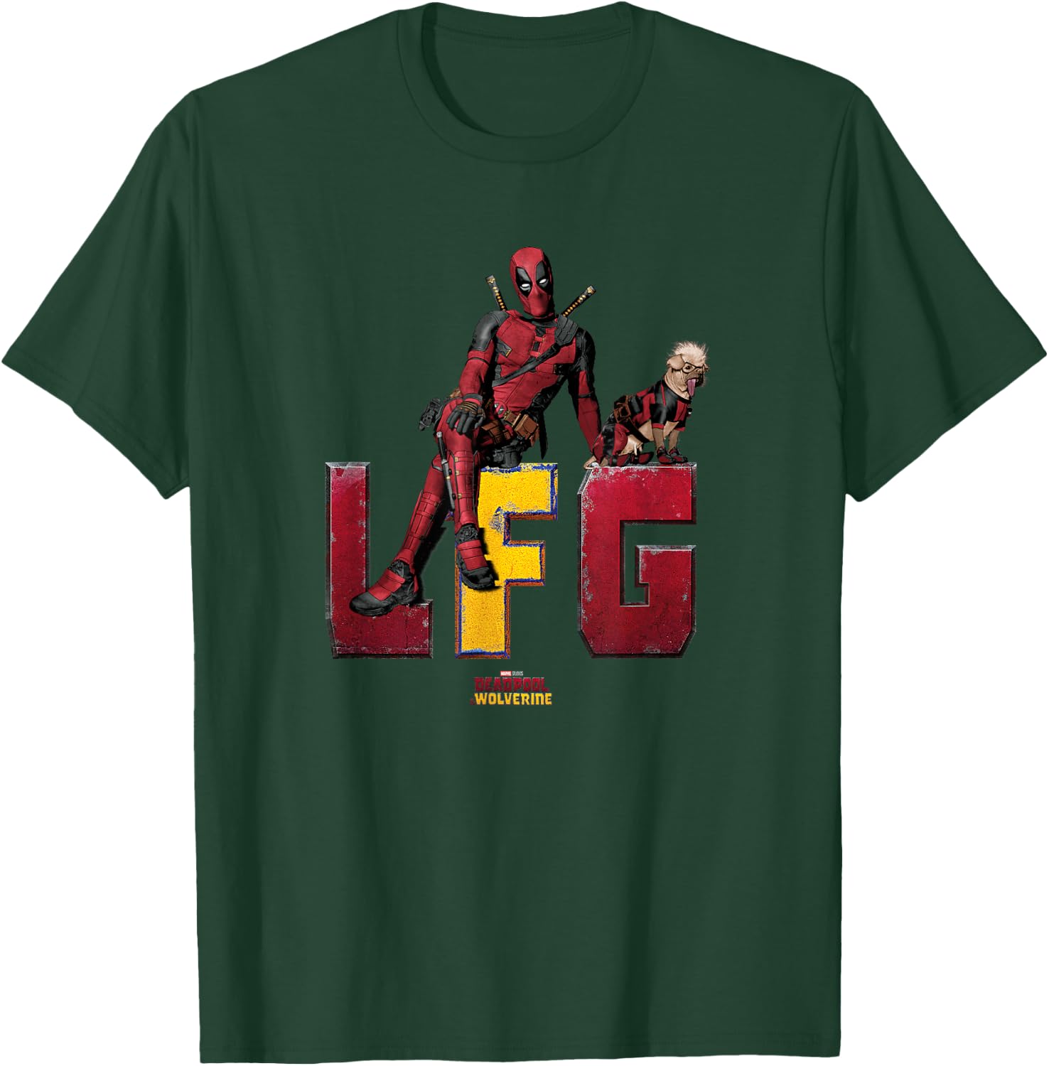 Marvel Deadpool & Wolverine LFG Deadpool & Dogpool Logo T-Shirt - T-Shirt | Forest