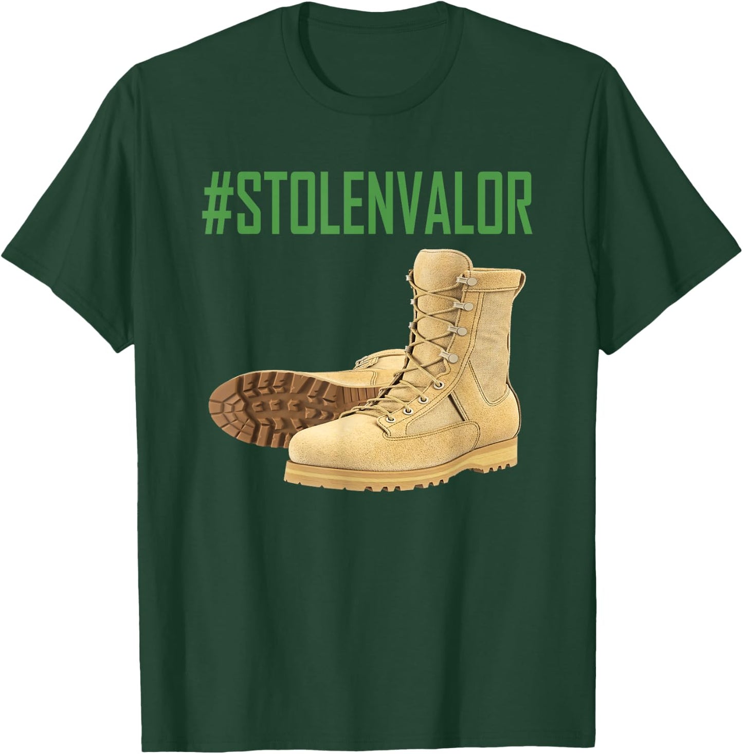 Stolen Valor Military Political Hashtag Shirt ,Women T-Shirt - T-Shirt | Forest