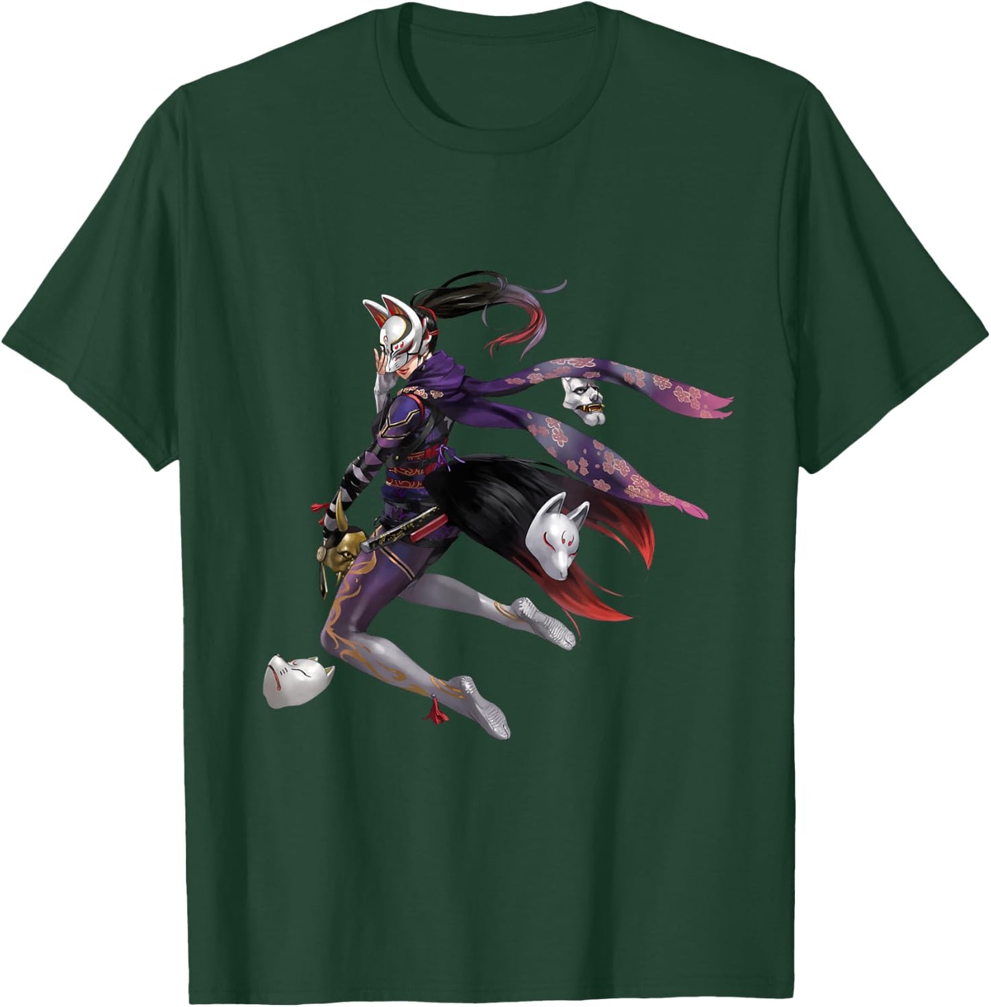 Bandai Namco Entertainment Inc. TEKKEN7 KUNIMITSU 003 , Small, Black T-Shirt - T-Shirt | Forest
