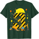 Three 3yr 3rd Birthday Construction Vehicles 3 Year Old T-Shirt - T-Shirt | Forest
