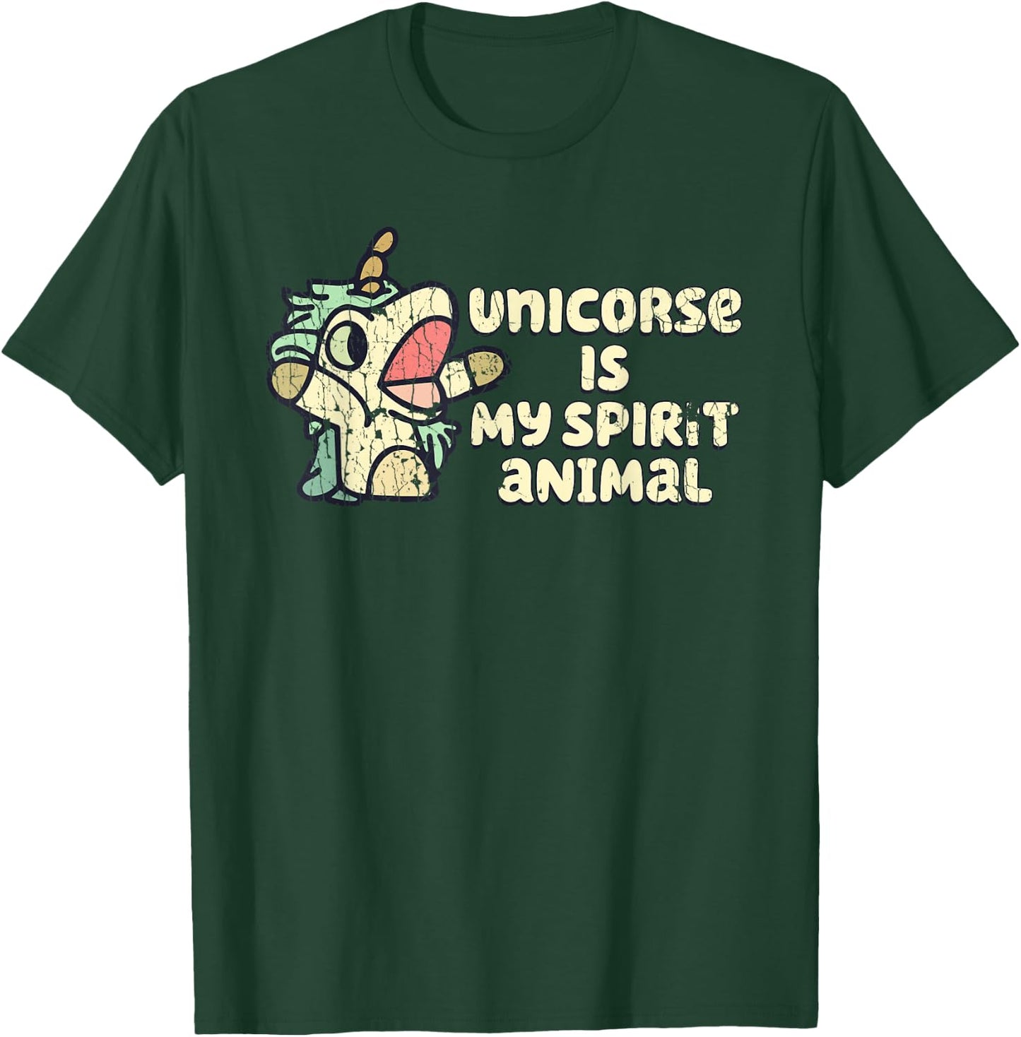 Unicorse Is My Spirit Animals Magic Horse T-Shirt - T-Shirt | Forest