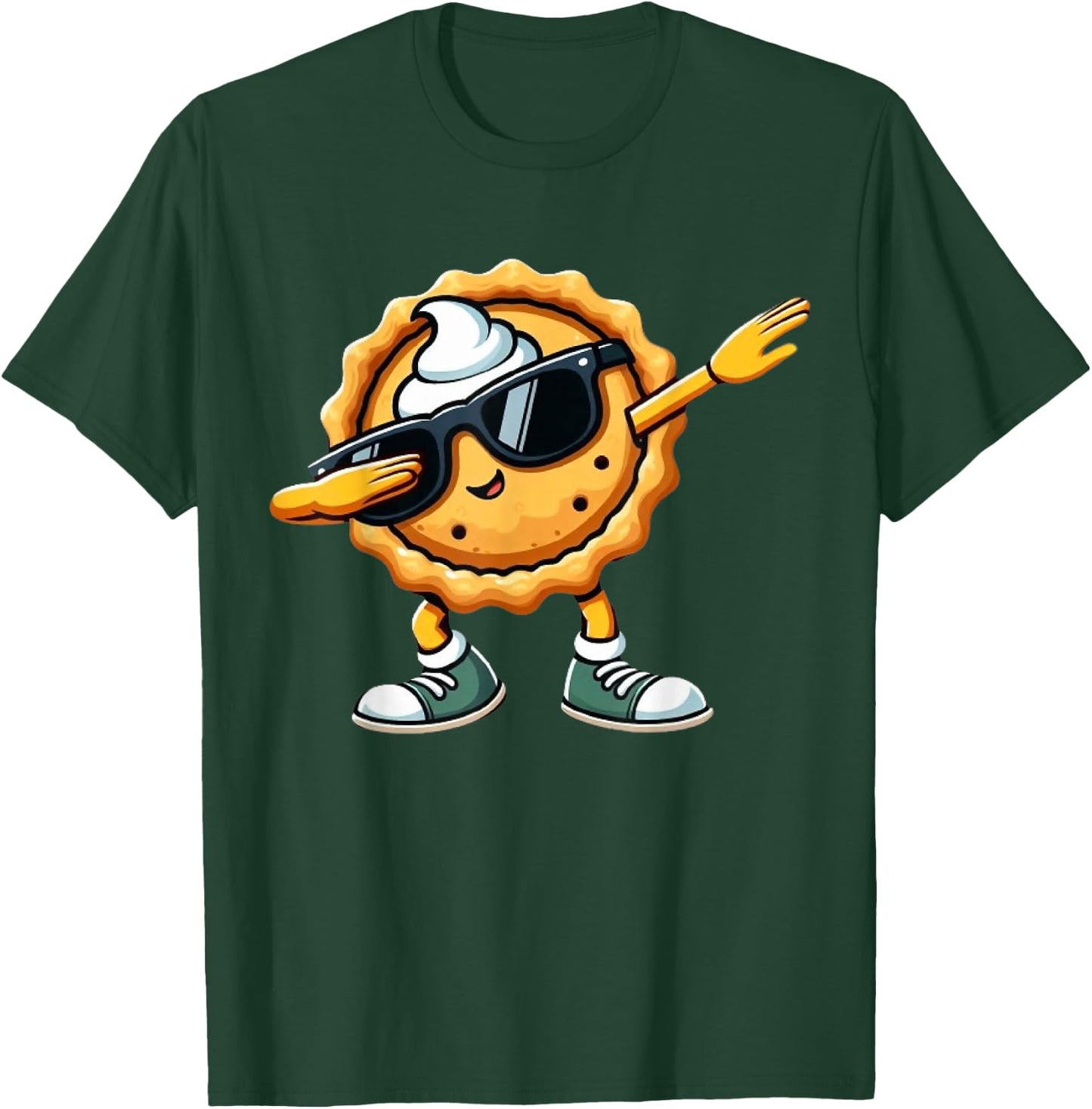 Dabbing Pumpkin Pie Thanksgiving Day Funny Boys Kids Dab T-Shirt - T-Shirt | Forest