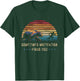 Sometimes Motivation Finds You Vintage Sunset Running T-Shirt - T-Shirt | Forest