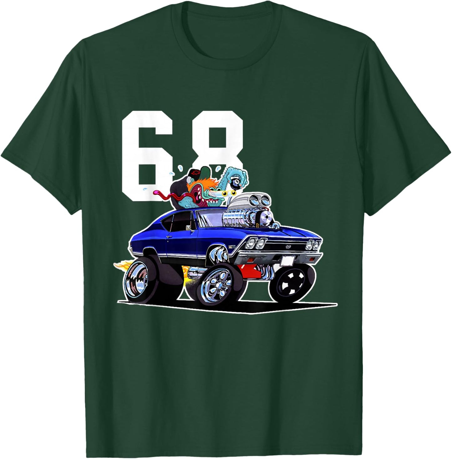 1968 68 Chevelle SS Trending Chevys Muscle Car Funny T-Shirt - T-Shirt | Forest