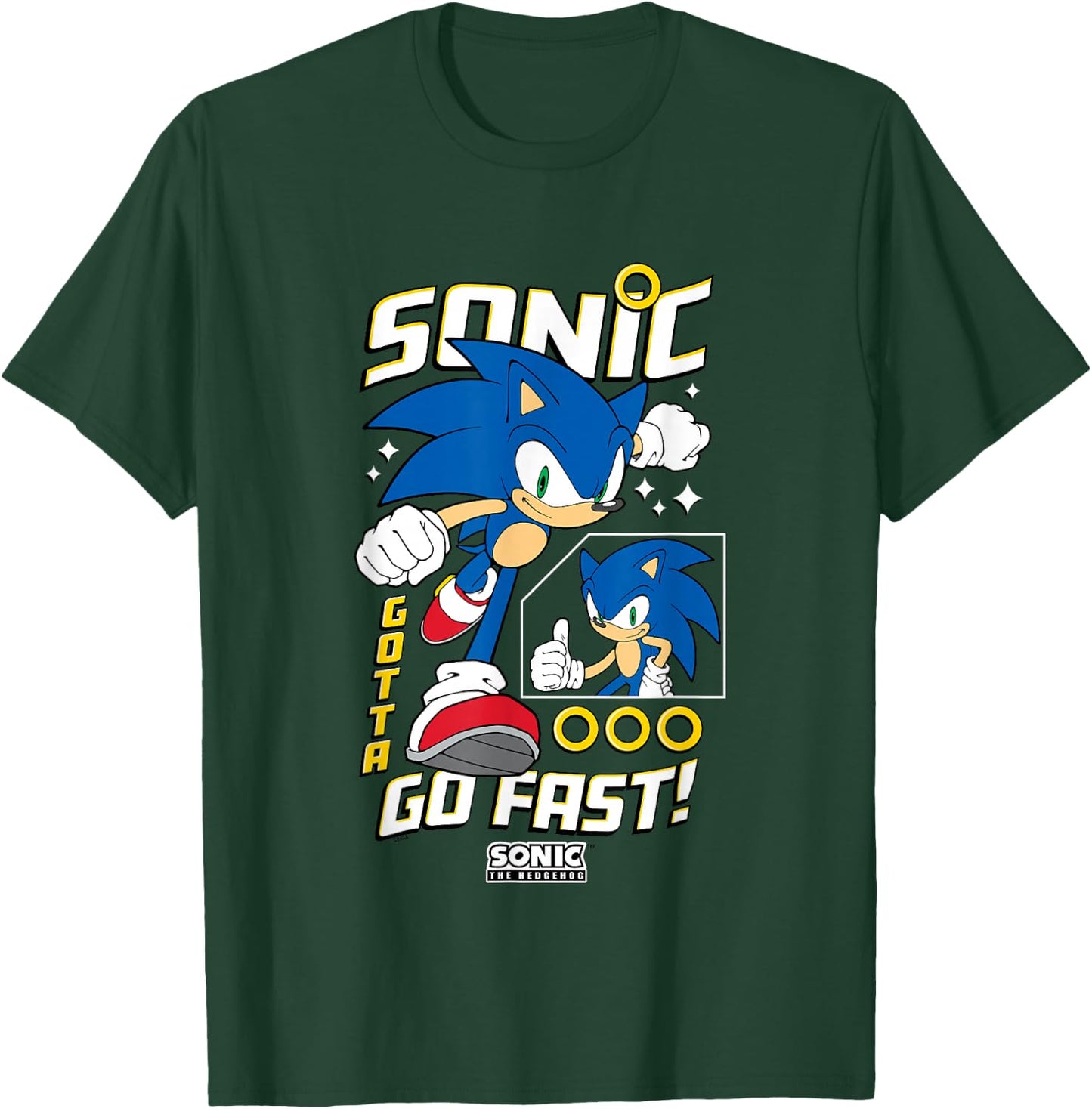 Sonic The Hedgehog Gotta Go Fast! Epic Run T-Shirt - T-Shirt | Forest