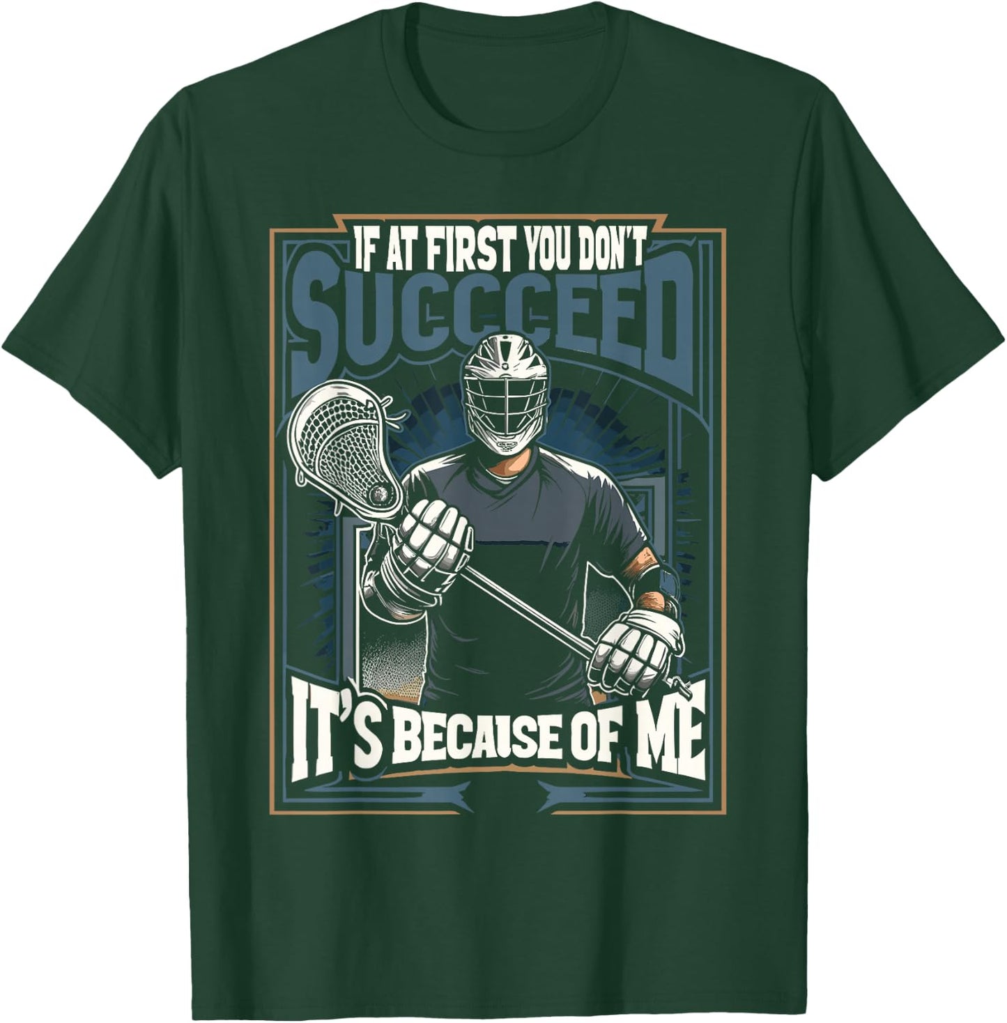 Lacrosse Player Lax Goalie Lacrosse Goalie T-Shirt - T-Shirt | Forest