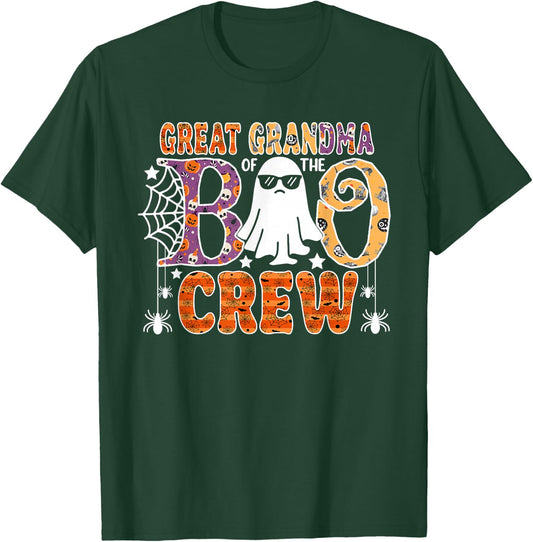 Great Grandma Of The Boo Crew Halloween Family Matching T-Shirt - T-Shirt | Forest