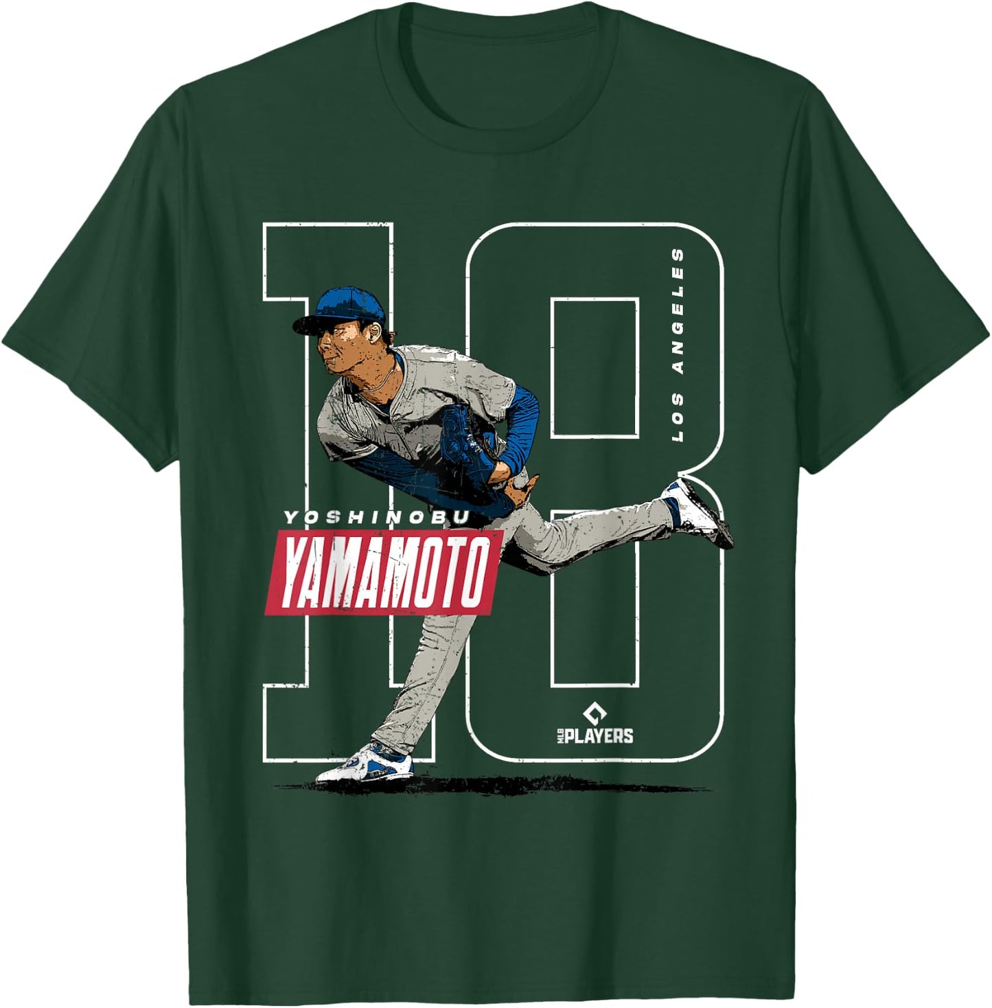 Yoshinobu Yamamoto | Baseball MLB Players | MLBYAM3005 T-Shirt - T-Shirt | Forest