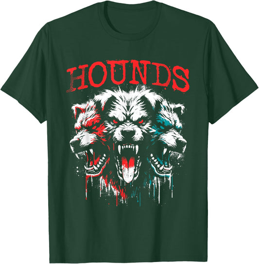 Cerberus - Creepy Three-Headed Hound Of Haides Halloween T-Shirt - T-Shirt | Forest