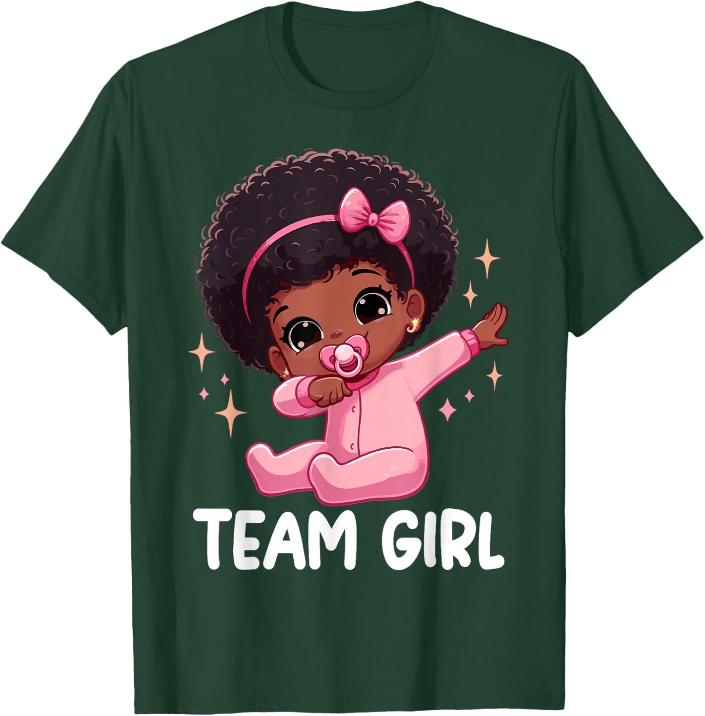 Team Girl Baby Announcement Gender Reveal Party T-Shirt - T-Shirt | Forest