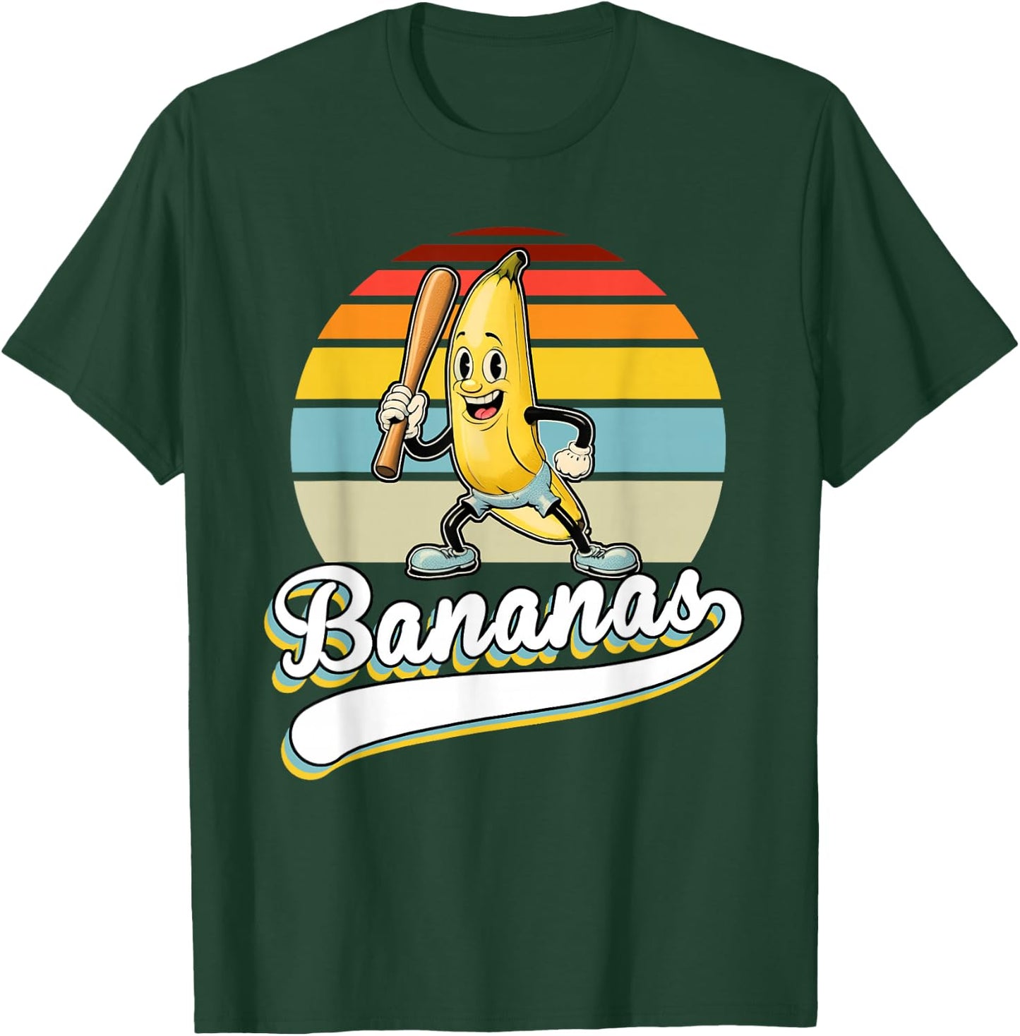 Let's Go Bananas Kids Youth Boys T-Shirt - T-Shirt | Forest