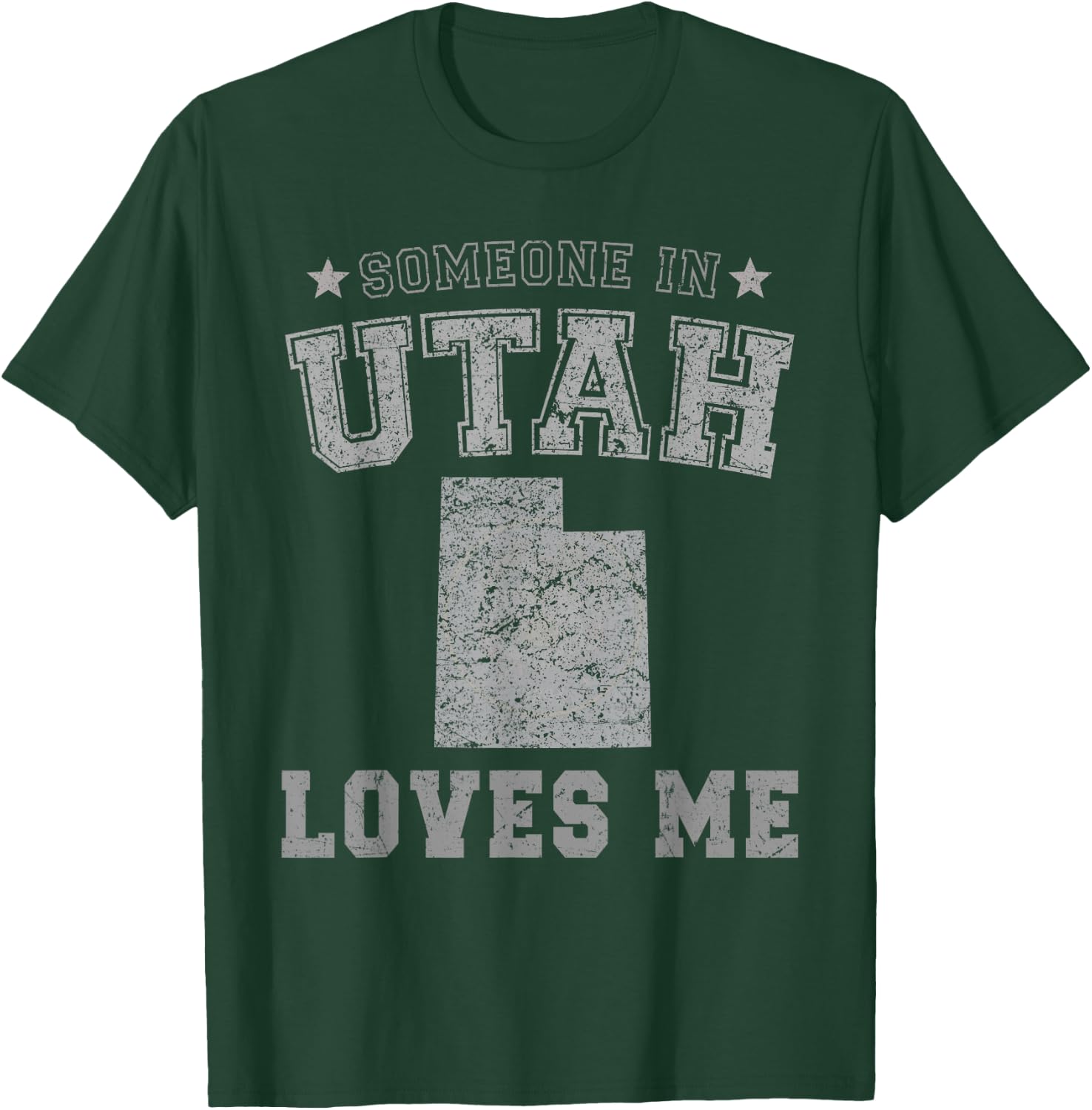 Someone In Utah Loves Me Heart Vintage State T-Shirt - T-Shirt | Forest