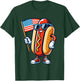 Hotdog With USA Flag 4th of July Funny For Boys Girls Kids T-Shirt - T-Shirt | Forest
