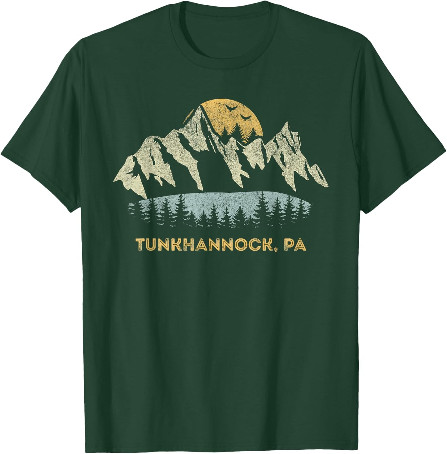 Tunkhannock Pennsylvania Mountain Sunset Sunrise PA T-Shirt - T-Shirt | Forest