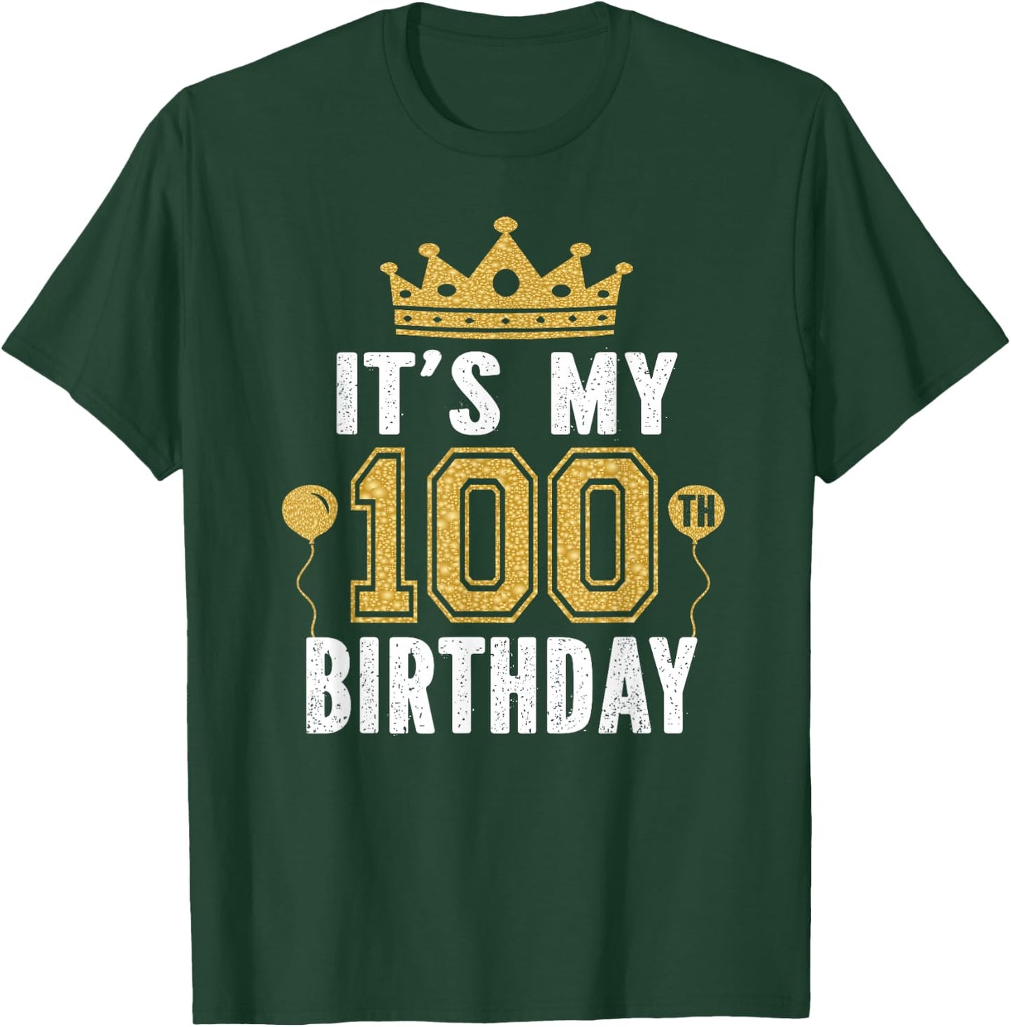 It's My 100th Birthday Gift 100 Years Old Man and Woman T-Shirt - T-Shirt | Forest