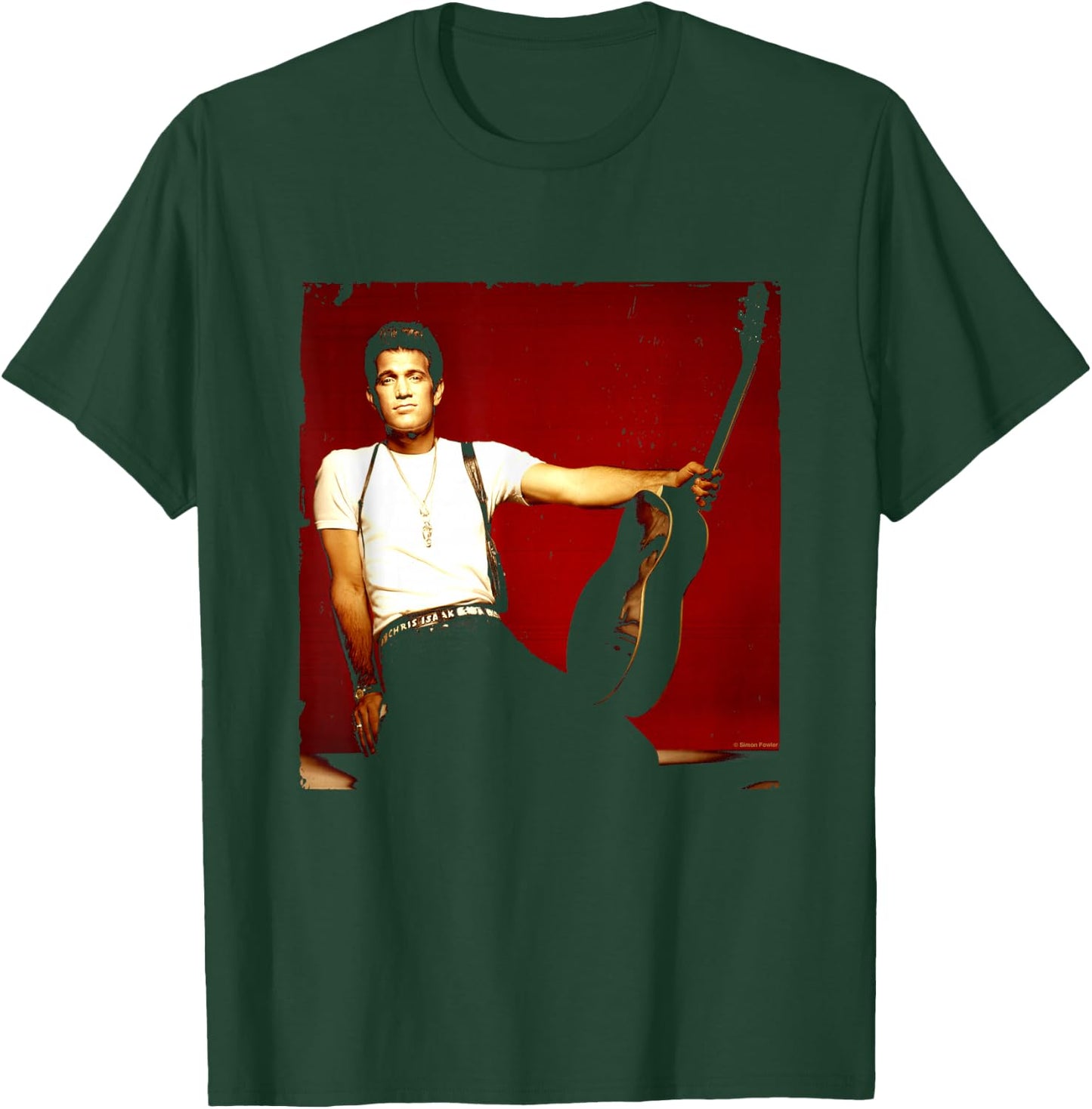 Singer Chris Isaak Studio Shoot By Simon Fowler T-Shirt - T-Shirt | Forest