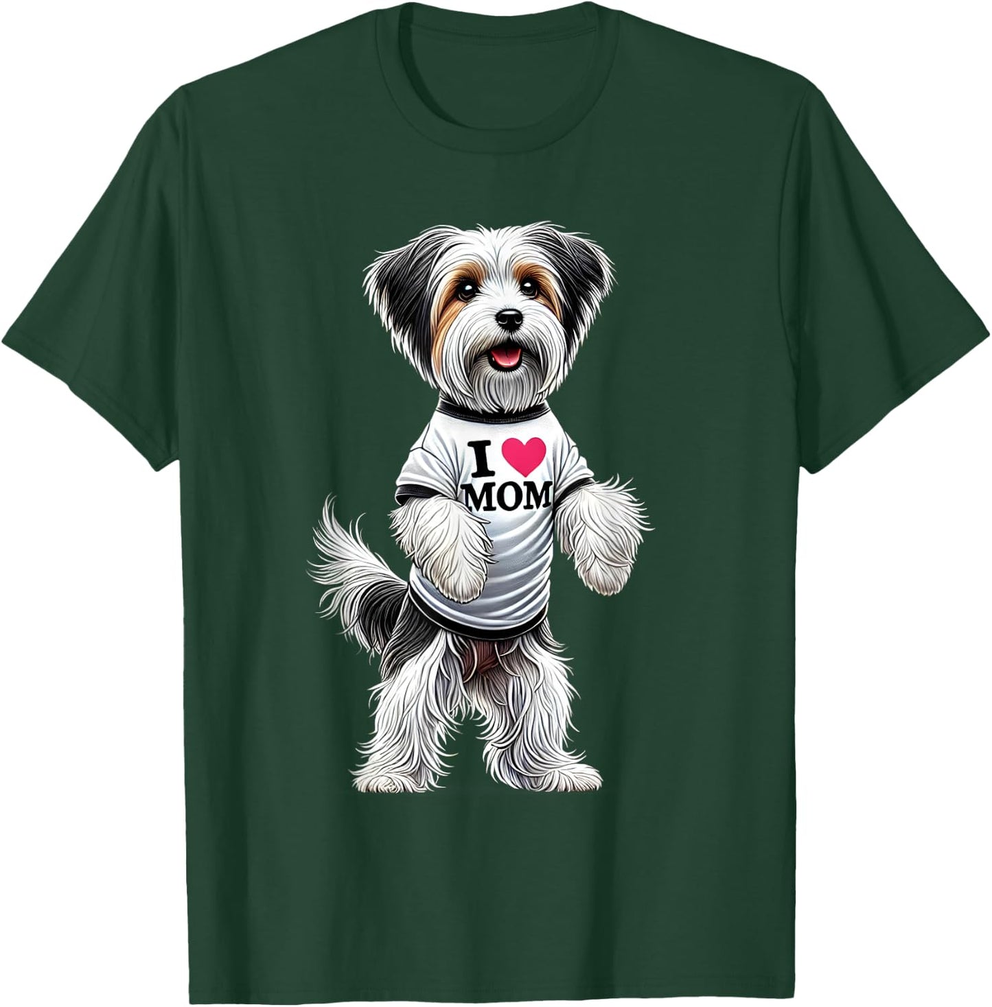 Biewer Terrier Mom I Love Mom Biewer Terrier Lover T-Shirt - T-Shirt | Forest