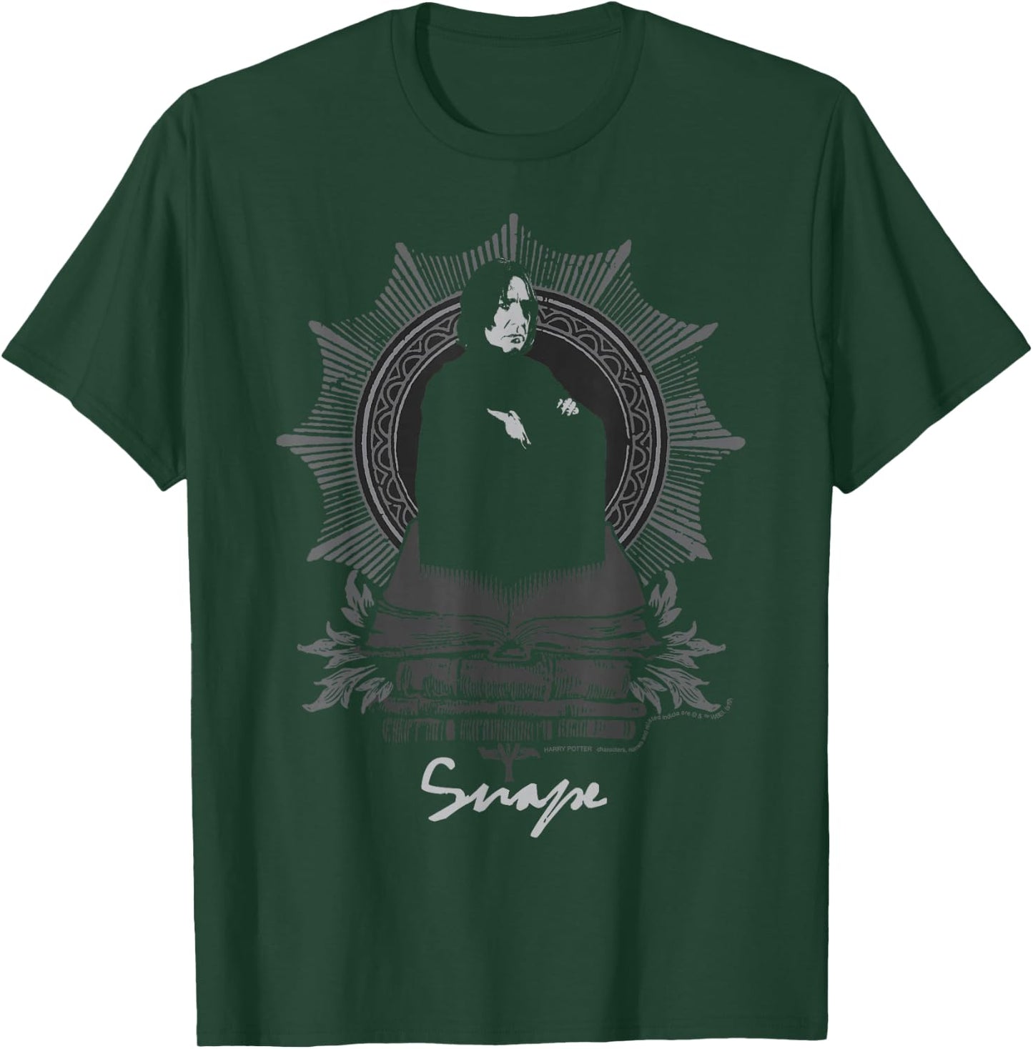 Harry Potter Snape Books Portrait T-Shirt - T-Shirt | Forest