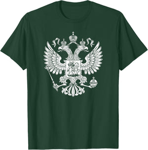 Russia Double-headed Eagle Russian Arms Symbol Emblem T-Shirt - T-Shirt | Forest
