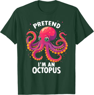Pretend I'm A Octopus Halloween Costume T-Shirt - T-Shirt | Forest