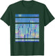 Skyline of a City blue Synthwave T-Shirt - T-Shirt | Forest