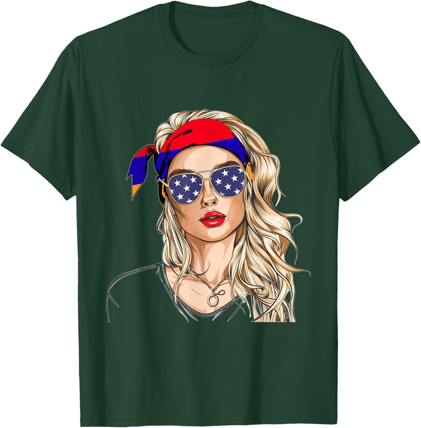 Armenian Flag Outfit for Woman Products American Armenia T-Shirt - T-Shirt | Forest